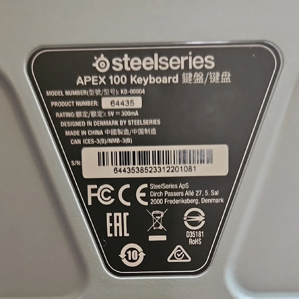 SteelSeries Apex100